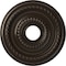Ekena Millwork Cole PVC Medallion (Canopies up to 4 1/2"), 16"OD x 3 1/2"ID x 1"P, Universal Metallic Rustic Mist CMP16COERU - alternate 1